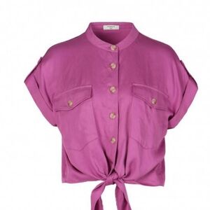 FRNCH Paris Celine Top Tie At Waist Size S